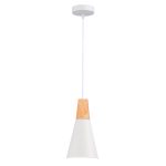 SLE125153-01 Светильник подвесной Белый/Белый, Светлое дерево E14 1*40W MODICA — изображение 3