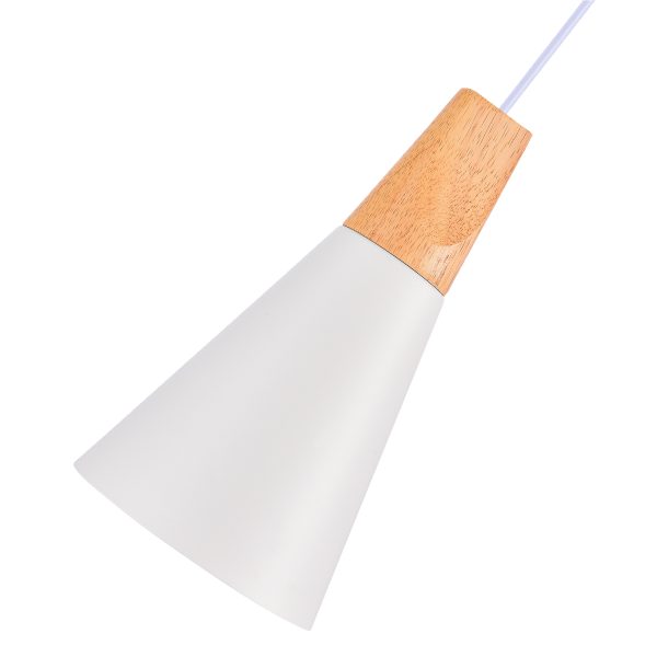 SLE125153-01 Светильник подвесной Белый/Белый, Светлое дерево E14 1*40W MODICA — изображение 5