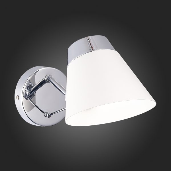 SLE155801-01 Светильник настенный Хром/Белый E14 1*40W VARIO — изображение 2