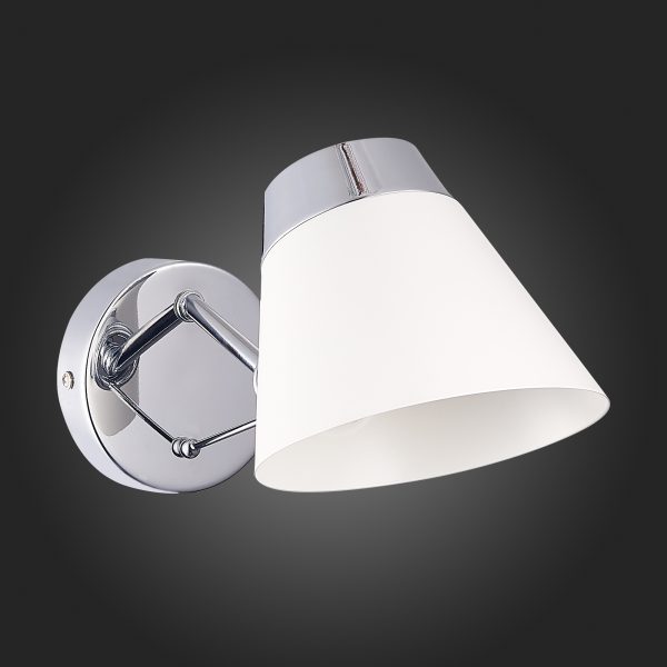 SLE155801-01 Светильник настенный Хром/Белый E14 1*40W VARIO — изображение 5
