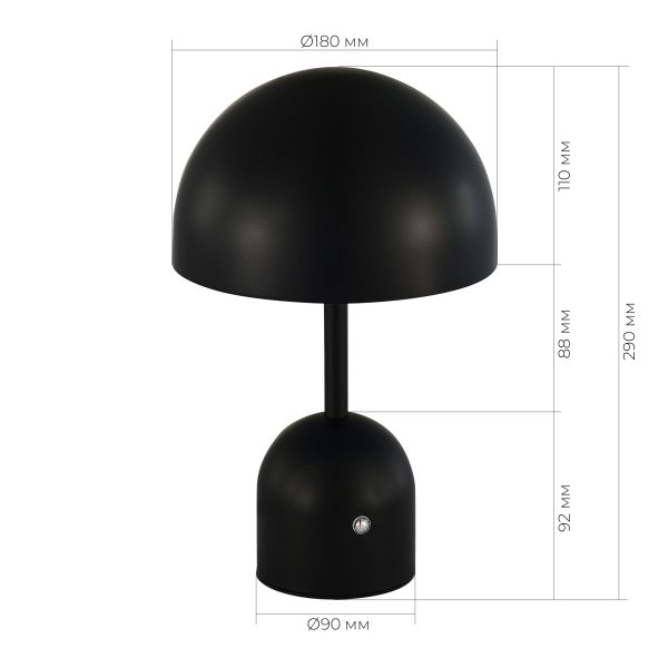 SLE1806-404-01 Прикроватная лампа Черный/Черный LED 1*3W 3000-6000K ECLAT — изображение 5