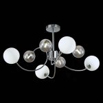 SLE220912-08 Светильник потолочный Хром/Белый