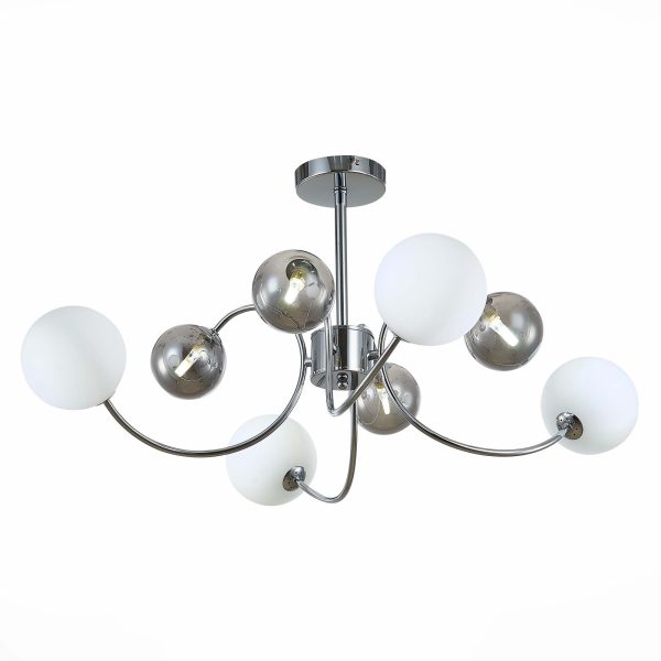 SLE220912-08 Светильник потолочный Хром/Белый, Дымчатый G9 LED 8*5W FORMAE — изображение 3