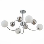 SLE220912-08 Светильник потолочный Хром/Белый, Дымчатый G9 LED 8*5W FORMAE — изображение 4