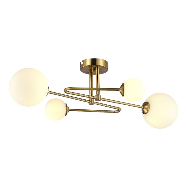 SLE2211-302-04 Светильник потолочный Латунь/Белый G9 LED 4*5W FANTINI — изображение 3