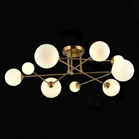 SLE2211-302-09 Светильник потолочный Латунь/Белый G9 LED 9*5W FANTINI