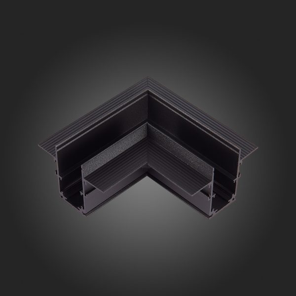 ST007.429.12 Угол-соединитель для встраиваемого магнитного шинопровода под ГКЛ 12мм ST-Luce Черный SKYLINE 48 — изображение 2