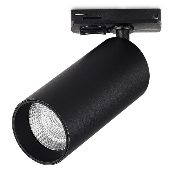 ST382.436.20.TRIAC Св-к трек. Черный LED 1*20W 3000K 1 800Lm Ra>90 24 IP20 DxH- 220V Однофазная трековая система — изображение 3