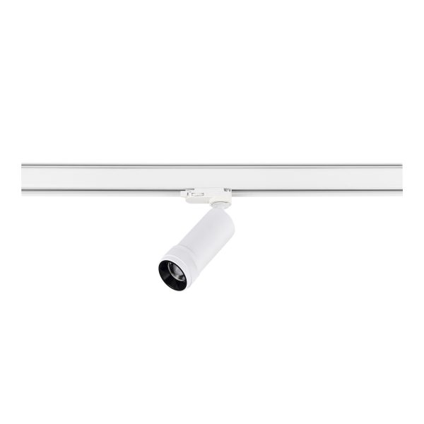 ST691.546.10 Св-к трек. Zoom Белый LED 1*10W 4000K 900Lm Ra 10-55° IP20 D55xH125 220V Трехфазная трековая система — изображение 2