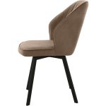 Стул «Вермут», велюр Бренди латте, каркас вращения черный — изображение 3