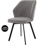 Стул «Вермут», велюр Бренди мансун, каркас вращения черный — изображение 2