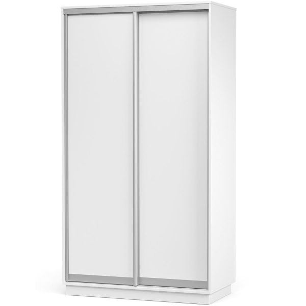 Шкаф-купе «Тетрис» 120/220 ДД, Белый жемчуг — изображение 2