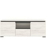 Тумба «Гретта» 2С1Я, Крафт белый/Антрацит — изображение 3