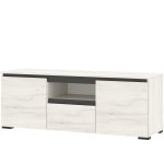 Тумба «Гретта» 2С1Я, Крафт белый/Антрацит — изображение 2