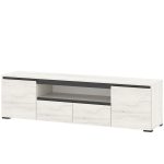 Тумба «Гретта» 2С2Я, Крафт белый/Антрацит — изображение 2