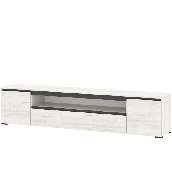 Тумба «Гретта» 2С3Я, Крафт белый/Антрацит — изображение 2