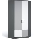 Шкаф «Квадро», Антрацит/Шиншилла/Белый