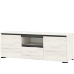 Тумба «Гретта» 2С1Я, Крафт белый/Антрацит