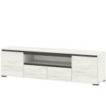 Тумба «Гретта» 2С2Я, Крафт белый/Антрацит