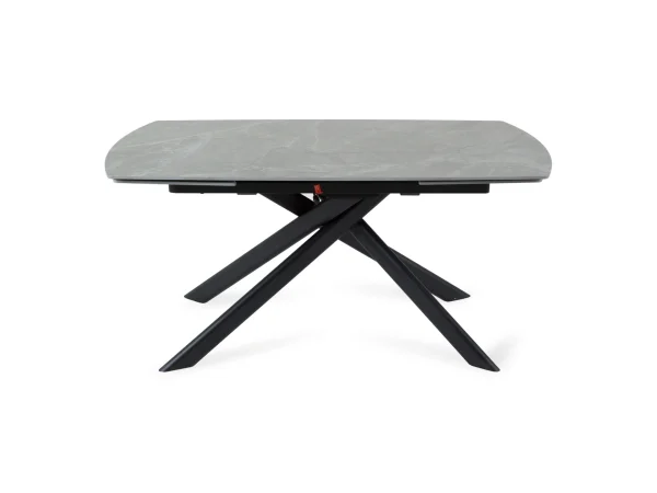 Раскладной обеденный стол Loon серый, черный — изображение 2