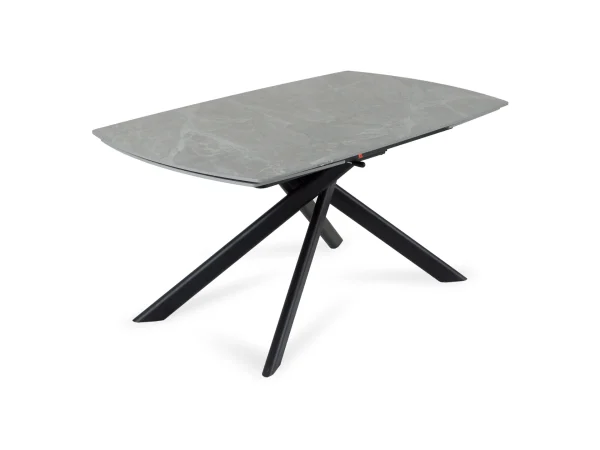 Раскладной обеденный стол Loon серый, черный — изображение 3