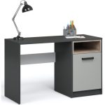 Стол «Квадро» 120, Антрацит/Белый/Дуб эндгрейн/Шиншилла