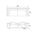 Диван 3-х местный Прага 250 см — изображение 3