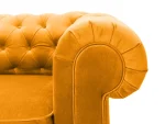 Диван Chesterfield без механизма желтый — изображение 4