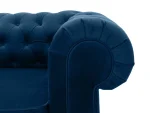Диван Chesterfield без механизма синий, белый — изображение 4