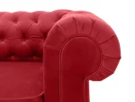 Диван Chesterfield без механизма бордовый — изображение 4