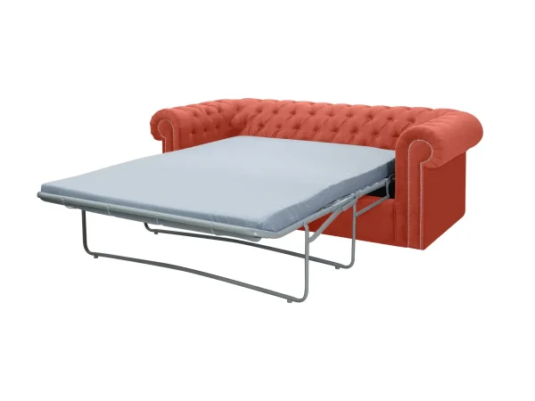 Диван-Chesterfield-с-механизмом-трансформации-2 Диван Chesterfield с механизмом трансформации красный — изображение 3