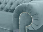 Диван Chesterfield с механизмом трансформации голубой — изображение 4