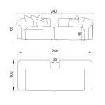 Диван Аура 2-х местный — изображение 3