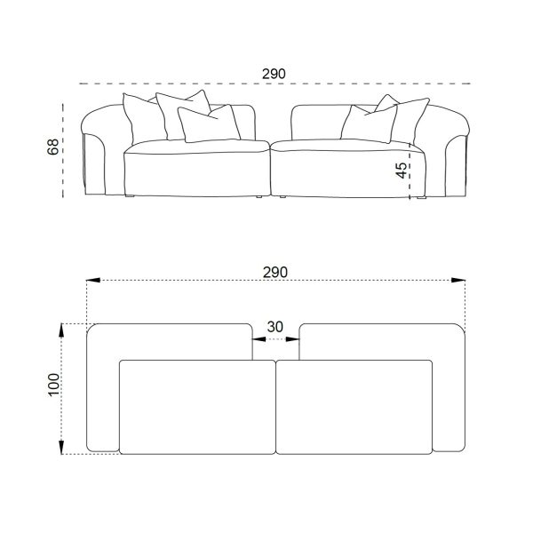 Диван Аура 4-х местный — изображение 3