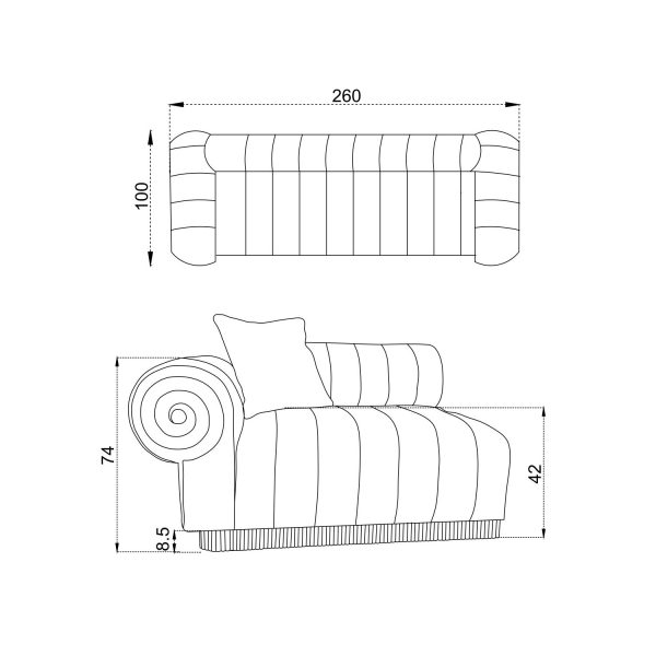 Диван-Белезза-3-х-местный-коричневый-2 Диван Белезза 3-х местный коричневый — изображение 3