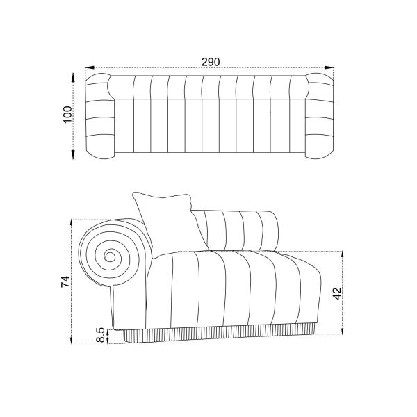 Диван Белезза 4-х местный белый — изображение 3