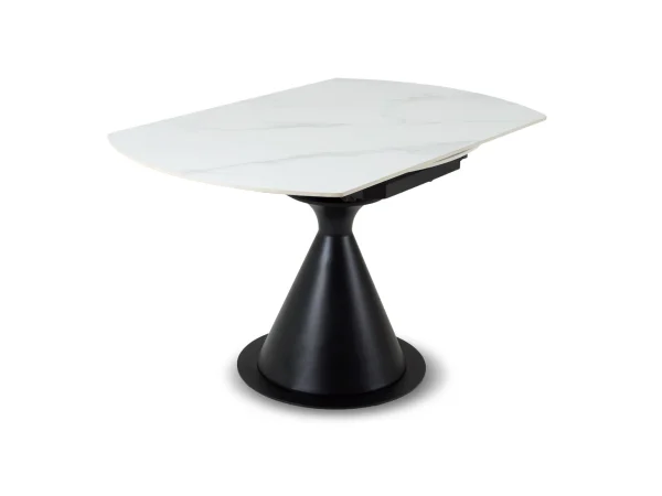 Раскладной обеденный стол Pion белый, черный — изображение 3