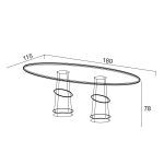 Стол обеденный Аура 180 см — изображение 3