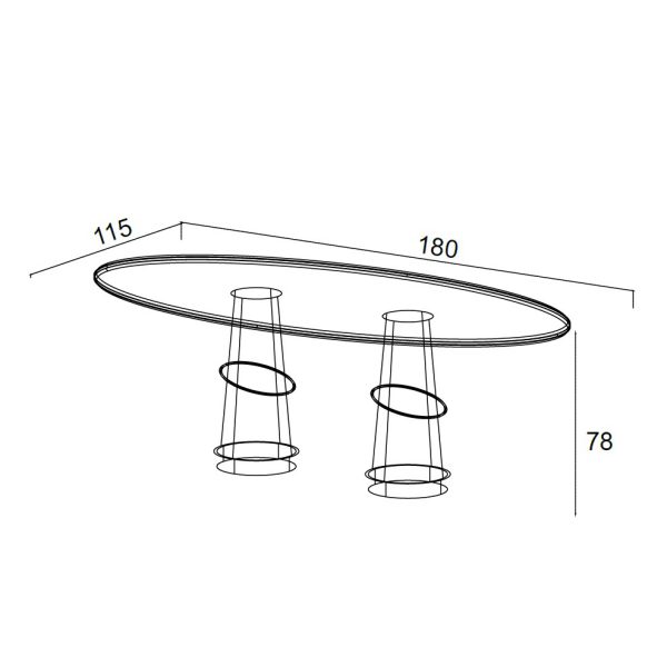 Стол обеденный Аура 180 см — изображение 3