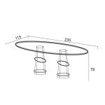 Стол обеденный Аура 230 см — изображение 3