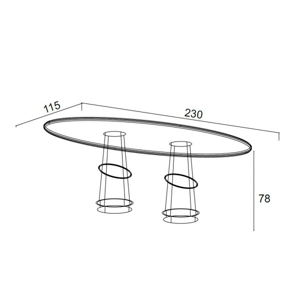 Стол обеденный Аура 230 см — изображение 3