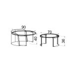 Столик журнальный Прага в комплекте 2 столика — изображение 3