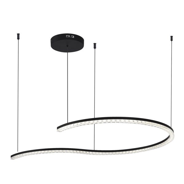 SL1018.403.01 Светильник подвесной ST-Luce черный/прозрачный LED 1*65W 4000K EUCLIDICS — изображение 3