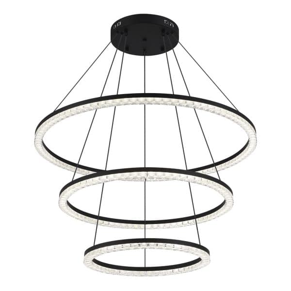 SL1018.403.03 Светильник подвесной ST-Luce черный/прозрачный LED 3*130W 4000K EUCLIDICS — изображение 3