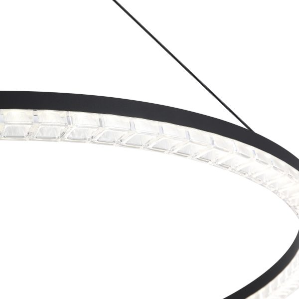 SL1018.413.01 Светильник подвесной ST-Luce черный/прозрачный LED 1*54W 4000K EUCLIDICS — изображение 4