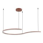 SL1018.603.01 Светильник подвесной ST-Luce терракотовый/прозрачный LED 1*65W 4000K EUCLIDICS — изображение 2