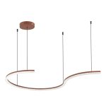 SL1018.603.01 Светильник подвесной ST-Luce терракотовый/прозрачный LED 1*65W 4000K EUCLIDICS — изображение 3