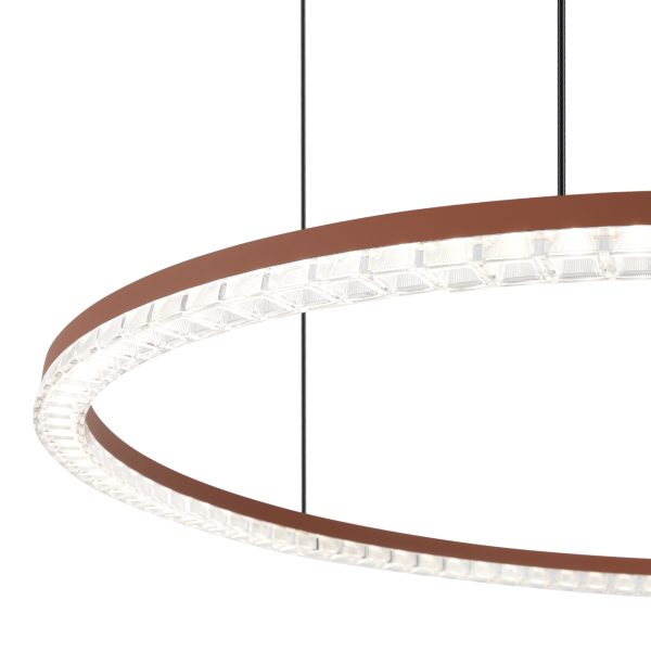 SL1018.603.01 Светильник подвесной ST-Luce терракотовый/прозрачный LED 1*65W 4000K EUCLIDICS — изображение 4