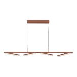 SL1018.603.04 Светильник подвесной ST-Luce терракотовый/прозрачный LED 4*32W 4000K EUCLIDICS