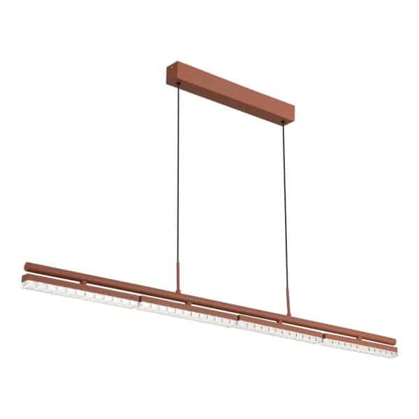 SL1018.603.04 Светильник подвесной ST-Luce терракотовый/прозрачный LED 4*32W 4000K EUCLIDICS — изображение 5